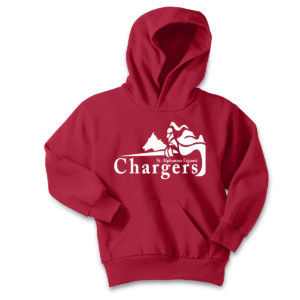 Chargers Hooded Red Sweatshirt 1 Color Logo